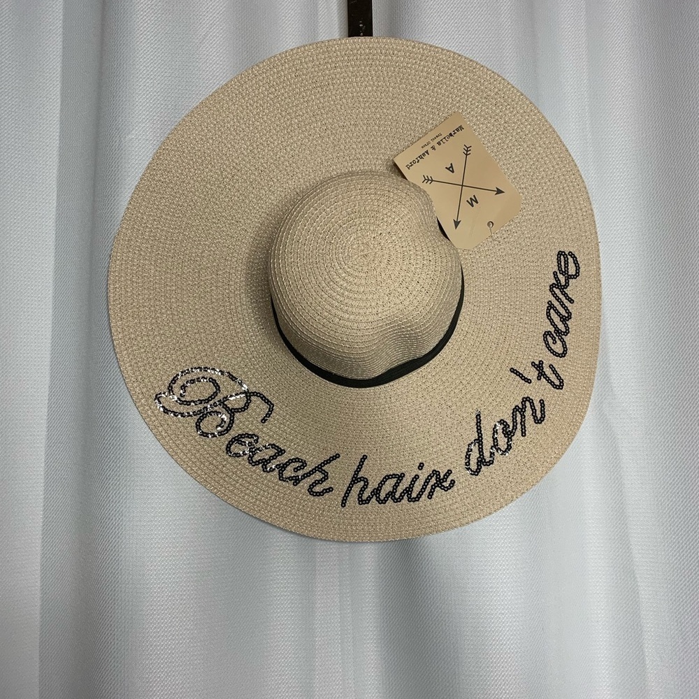 Beach Hair Don’t Care Beach Straw Hat